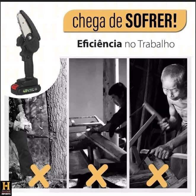 mini motosserra elétrica