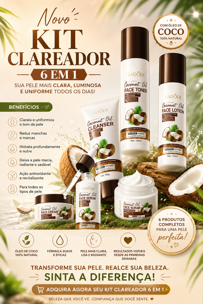 Pele de Ouro ( kit clareador 6 em 1 )