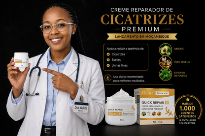 Creme reparador de cicatrizes