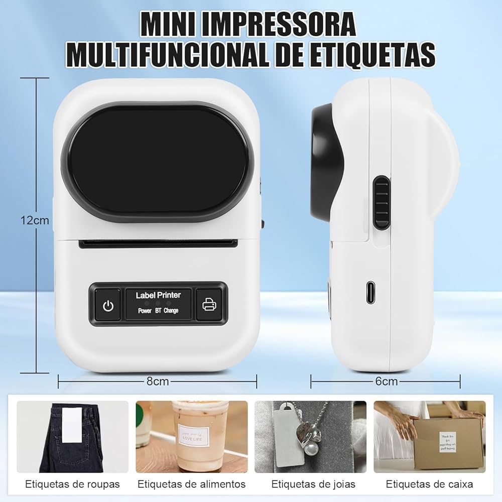 Mini impressora portátil